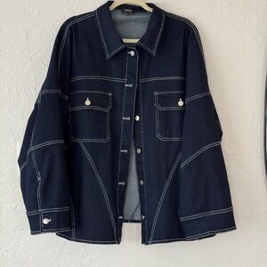 By Dyln Cyrus Jacket in Dark Denim